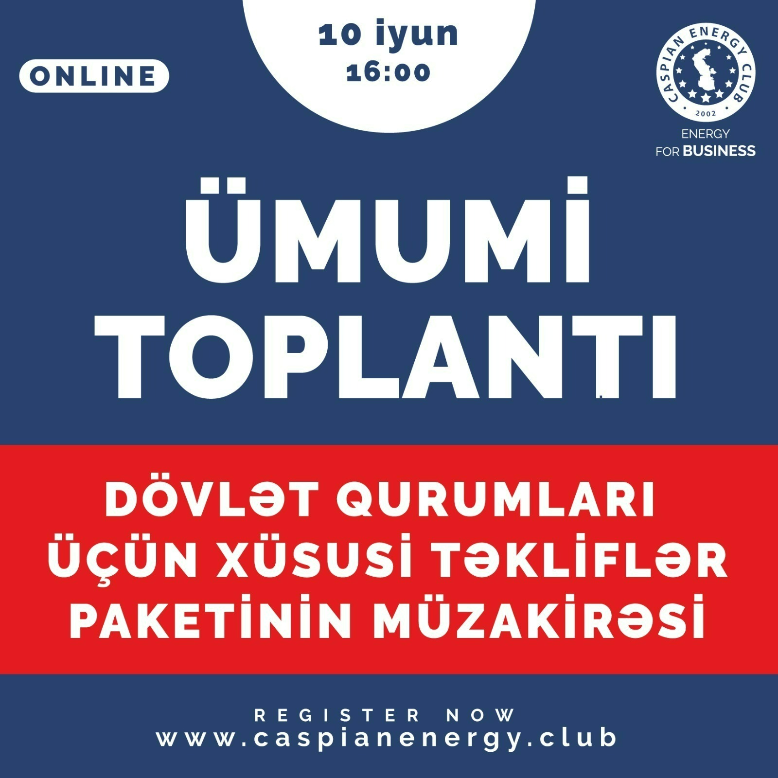 Ümumi toplantı - Dövlət qurumları üçün xüsusi təkliflər paketinin müzakirəsi