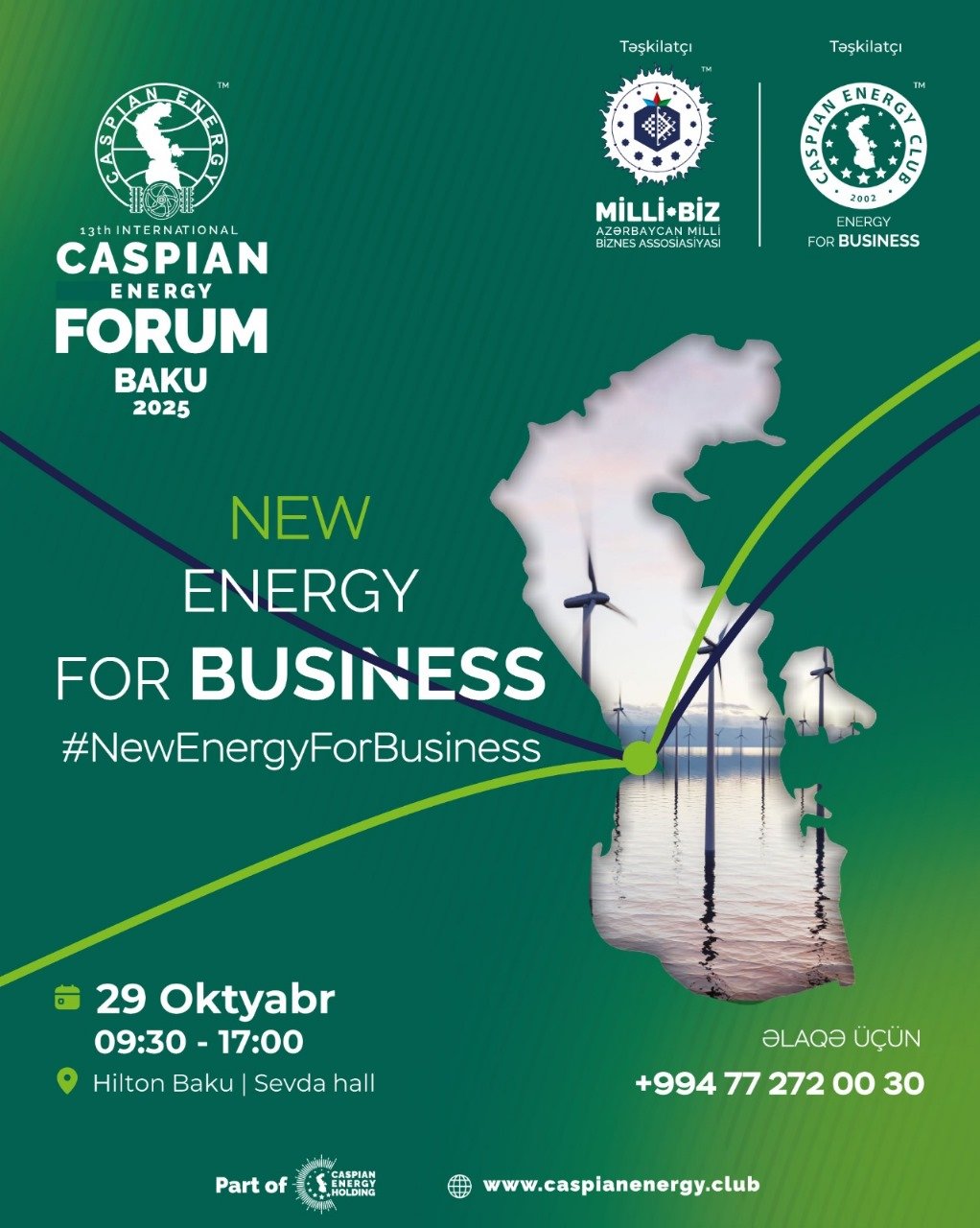 Bakıda 13-cü Beynəlxalq “Caspian Energy Forum 2025” keçiriləcək