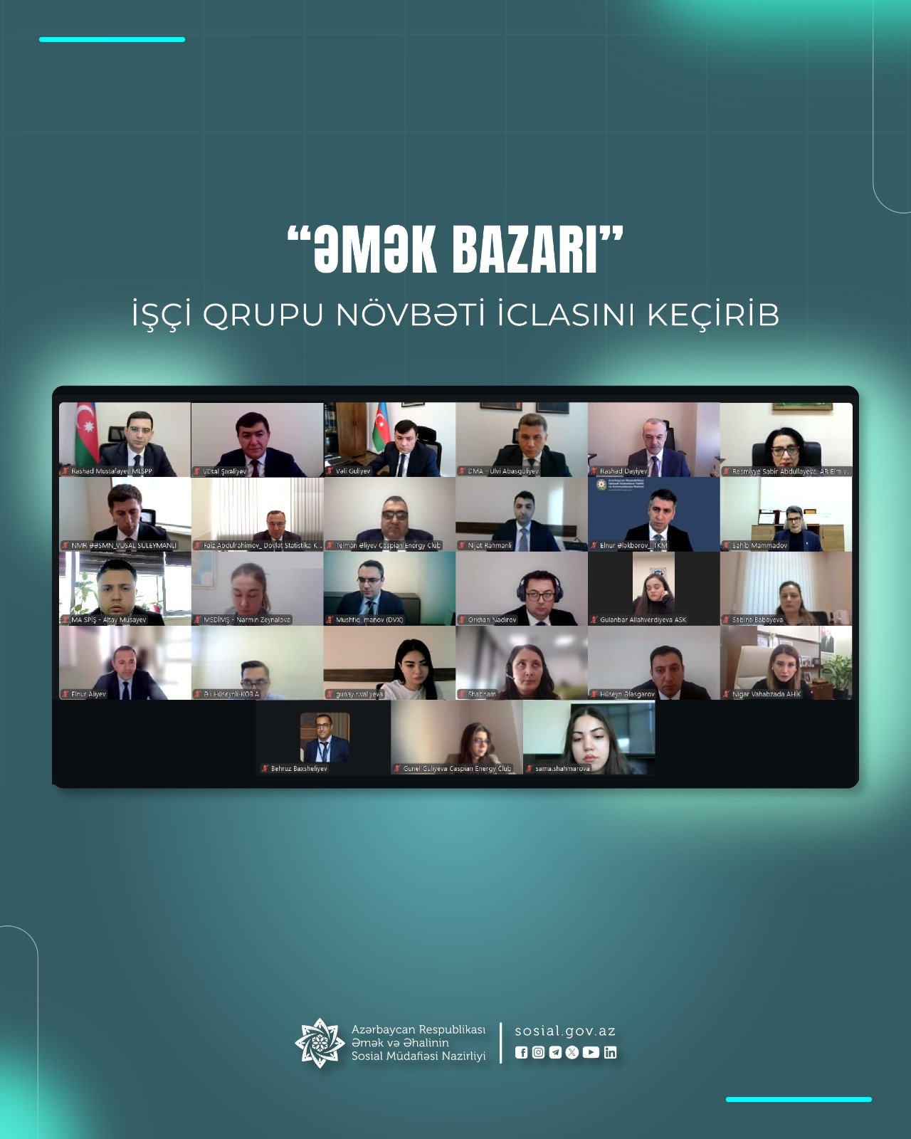 "Caspian Energy Club"ın nümayəndə heyəti “Əmək bazarı” işçi qrupunun növbəti iclasında iştirak edib