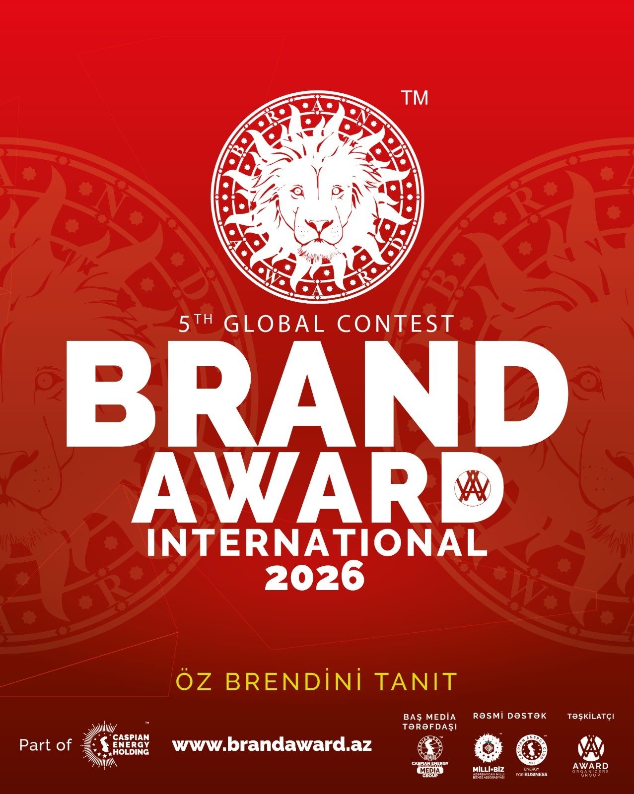 5th Global “Brand Award International” Competition – October 1