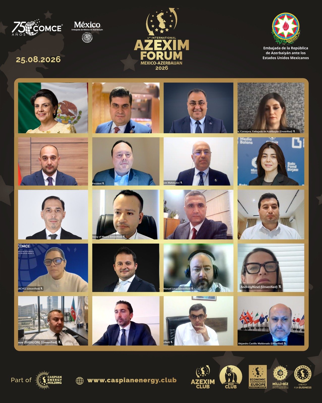“Caspian Energy Club” 1-ci Beynəlxalq “AZEXIM FORUM Mexico-Azerbaijan” təşkil edib